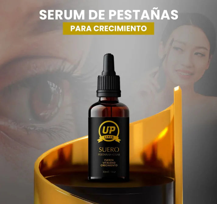 SERUM UP FORTALECE Y ESTIMULA EL CRECIMIENTO DE TUS PESTAÑAS Y CEJAS