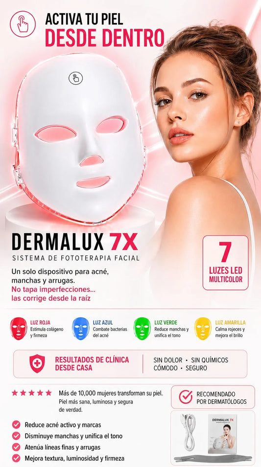 Dermalux 7X ™ Tratamiento Facial de Luz Avanzada